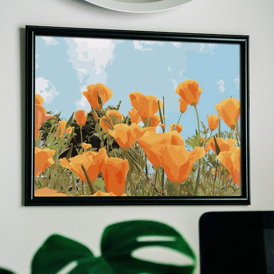 Poppy Field Bliss Canvas Paint By Numbers