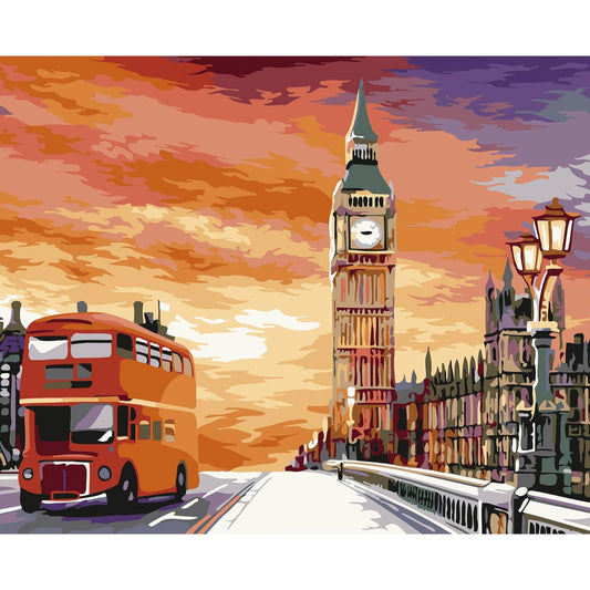 Sunset Big Ben Paint By Number Kit