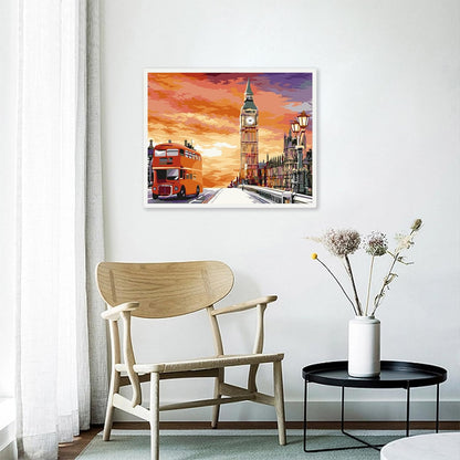 Sunset Big Ben Paint By Number Kit