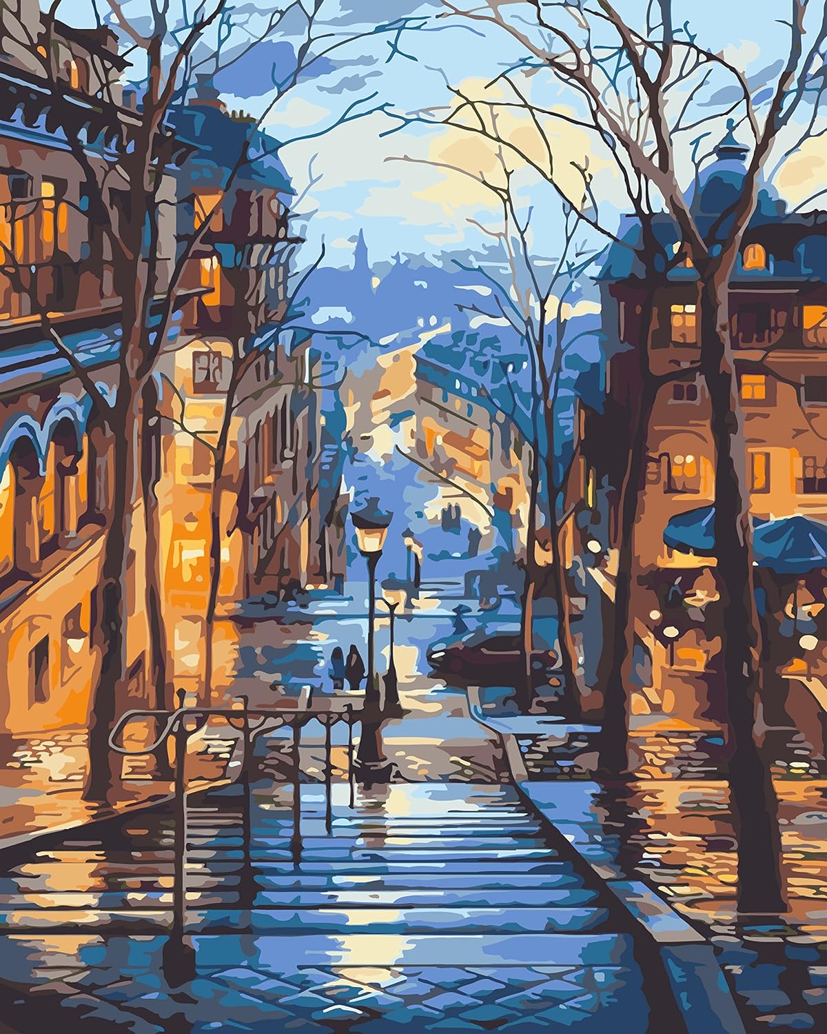 Dusk Cityscape Paint by Number Kit