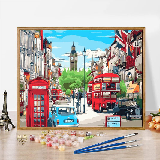 London Street Charm Paint By Number Kit