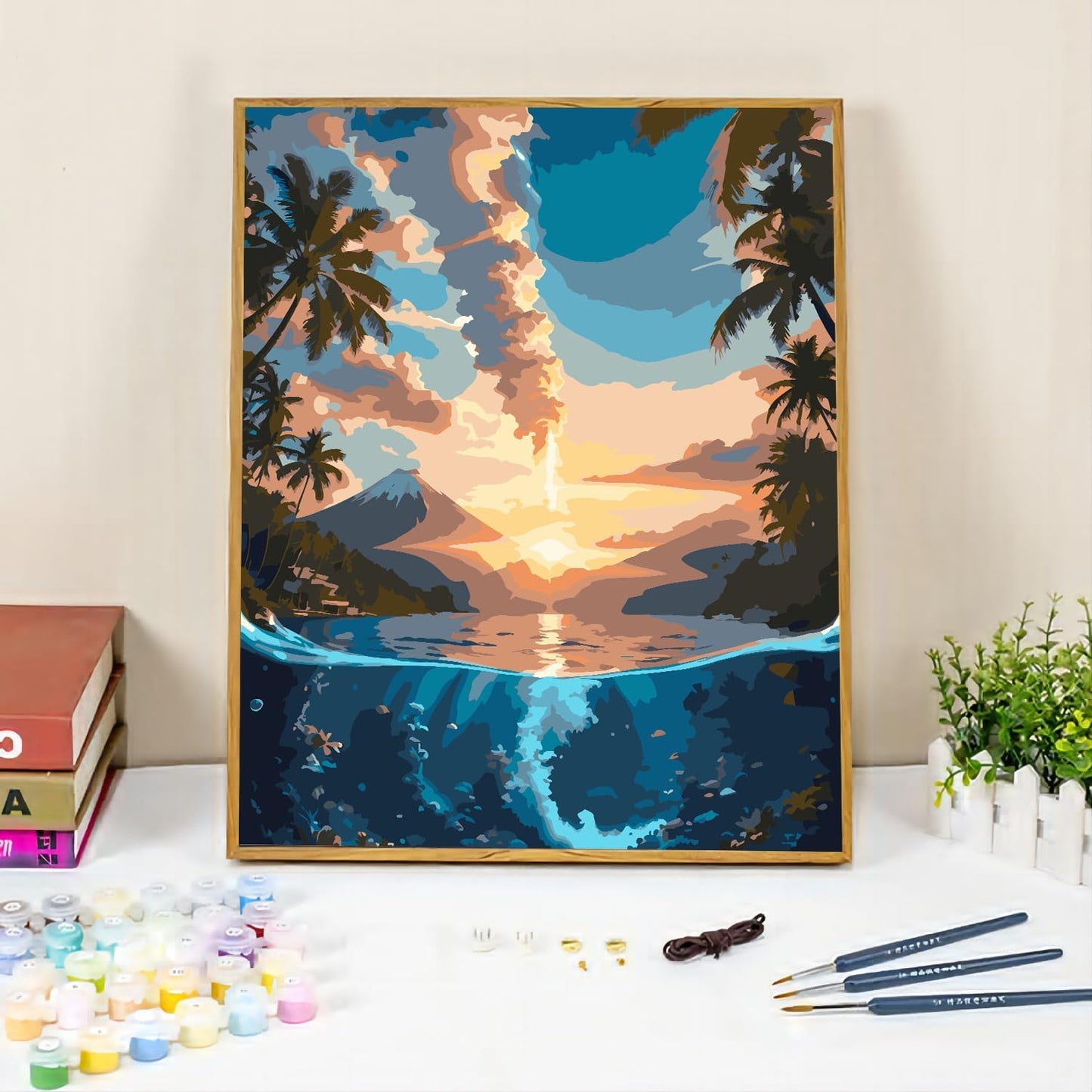 Volcanic Sunset Serenity Paint By Number Kit