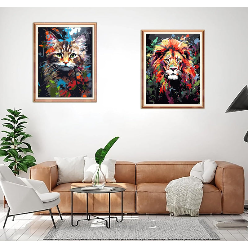 Regal Jungle Paint By Numbers Canvas Art