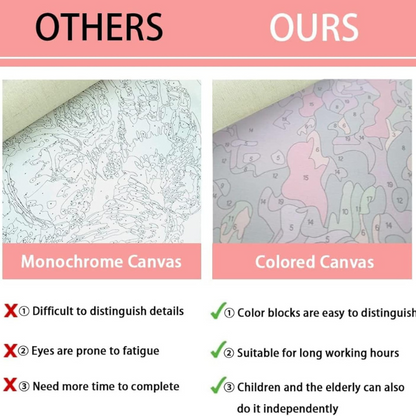 Rose And Mom Design Paint By Number Kit