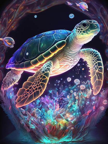 Sea Turtle Journey Paint By Number Kit