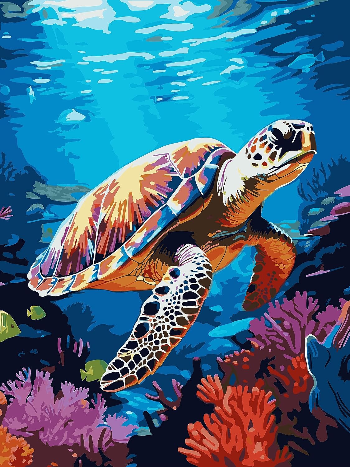 Sea Turtle Paint By Number Wall Art