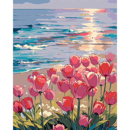 Seaside Tulip Serenade Paint By Numbers Kit