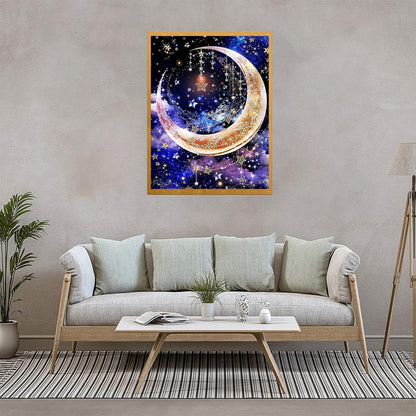 Starry Crescent Dreams Paint By Number Kit