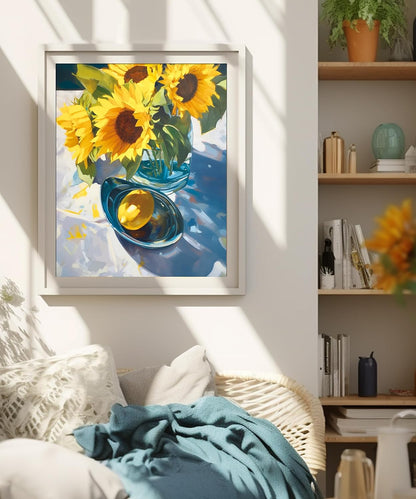 Sunflower Floral Bouquet Canvas Paint By Number