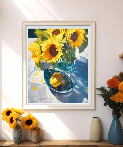 Sunflower Floral Bouquet Canvas Paint By Number