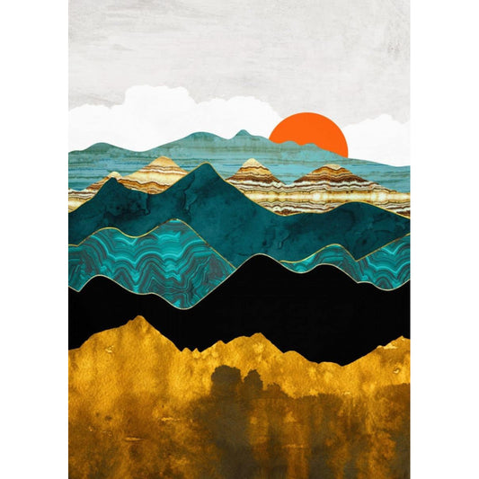 Sunset Abstract Paint By Numbers Canvas Art