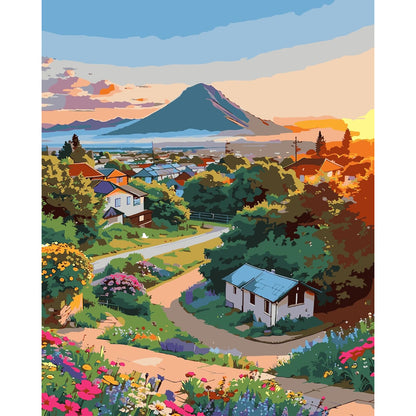 Sunset Mountain Vista Paint By Number Kit