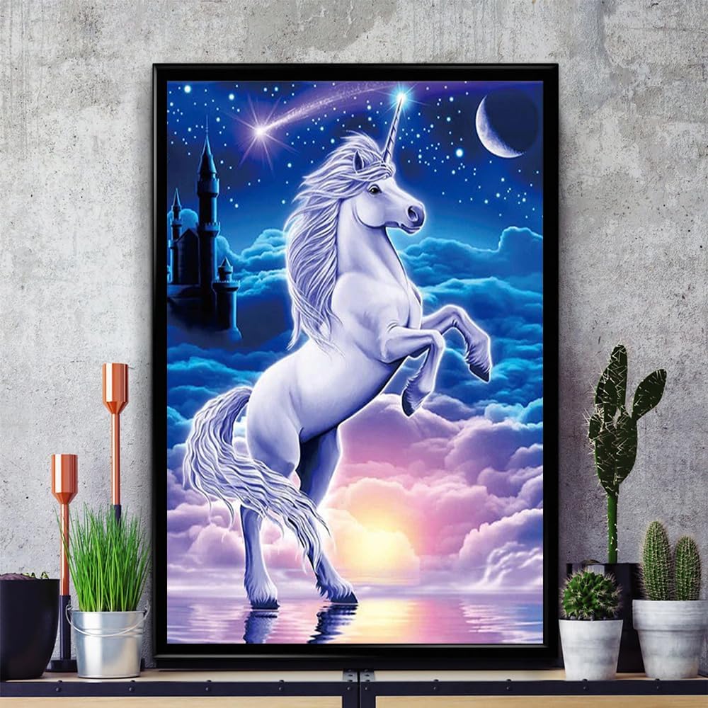 Mystic Moonlight Unicorn Paint By Number Kit