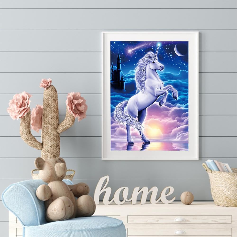 Mystic Moonlight Unicorn Paint By Number Kit