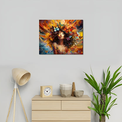 Stunning Butterfly Portrait Painting Paint By Numbers Kit