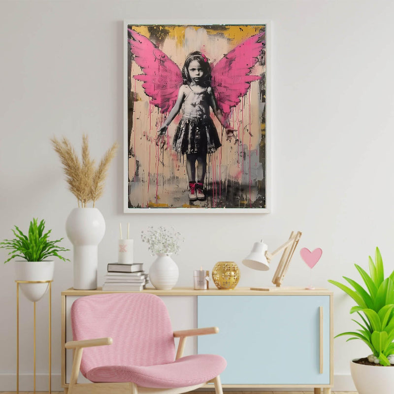 Graffiti Angel Art Painting Kit Paint By Numbers Kit