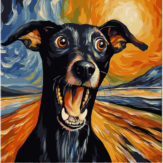 The Screaming Dog Paint By Numbers Kit