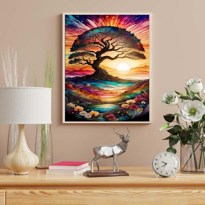 Radiant Tree of Life Paint By Number Kit