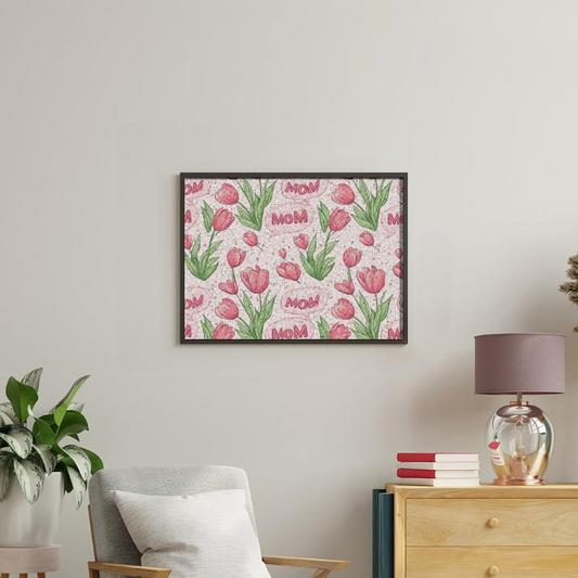 Tulip Themed Artwork Design Paint By Number Kit