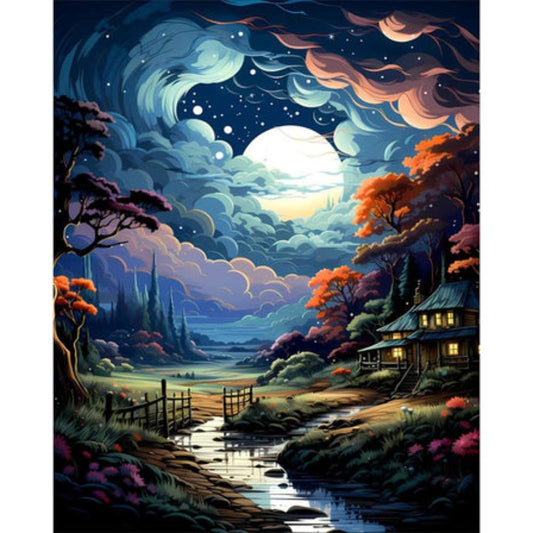 Twilight Serenade Scenery Paint By Number Kit