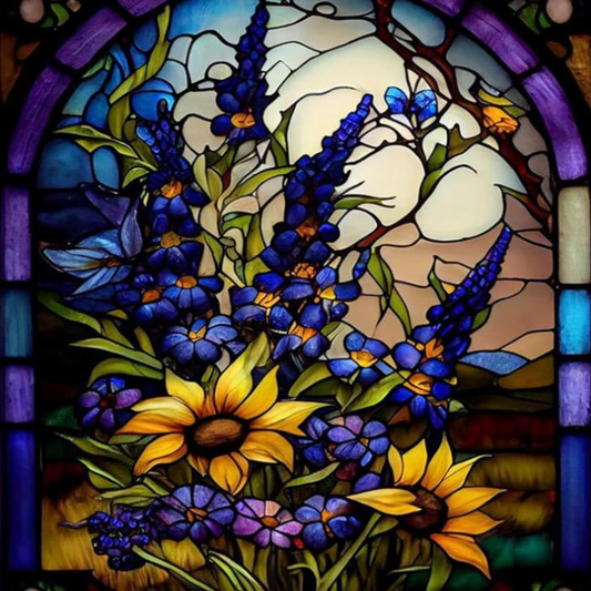 Stained Glass Garden Paint By Number Kit