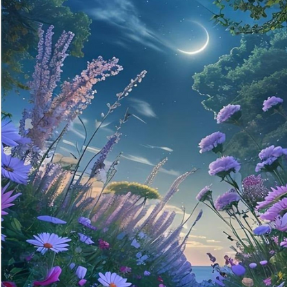 Twilight Blossoms Paint By Number Kit