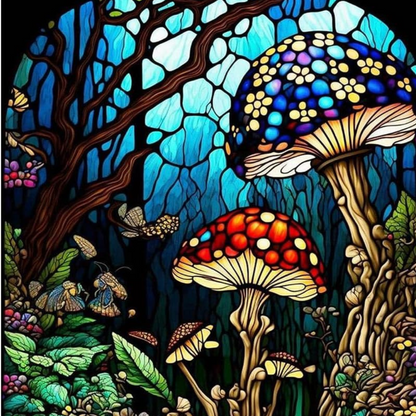 Enchanted Mushroom Forest Paint By Number Kit