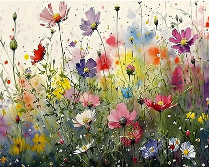 Wildflower DIY Painting By Numbers Kit