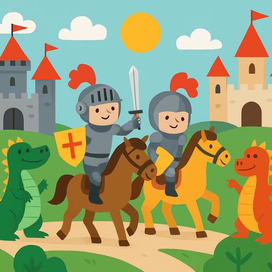 Brave Knights - Medieval Adventures Paint By Numbers