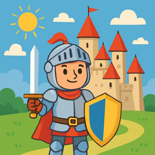 Brave Little Knights DIY Paint By Numbers