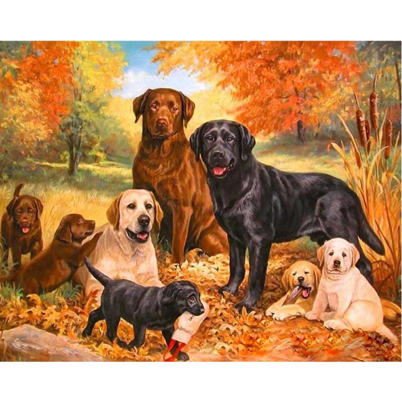 World of Puppies - DIY Painting By Numbers Kit