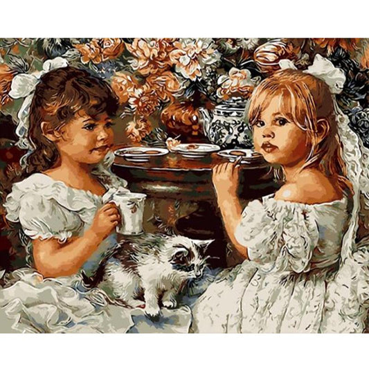 Little Tea Party - DIY Painting By Numbers Kit