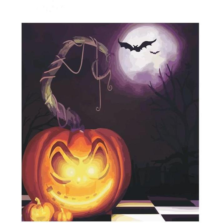 Happy Halloween - DIY Painting By Numbers Kit