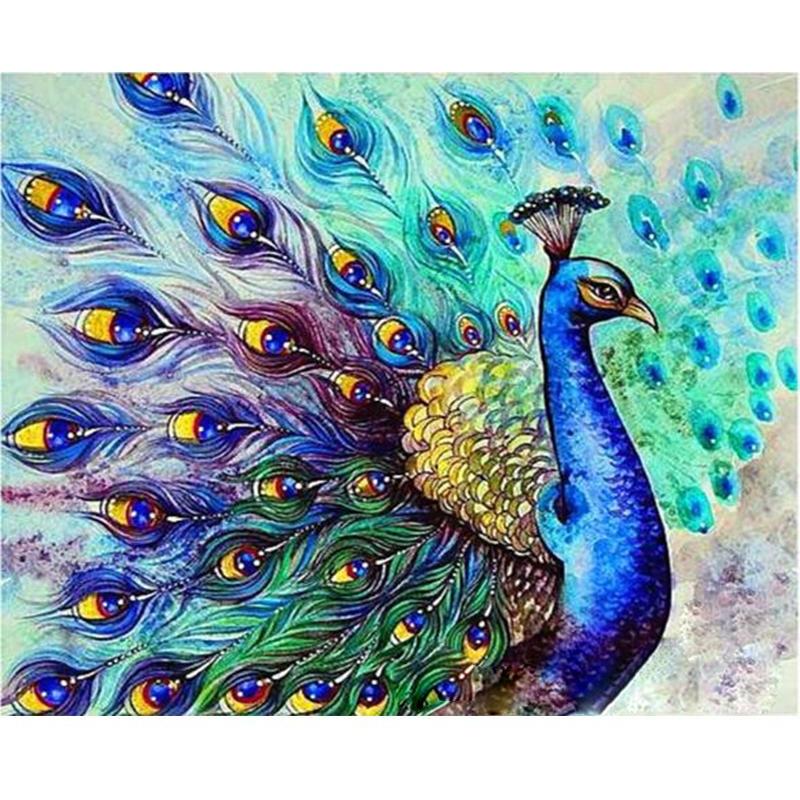 Beautiful Peacock - DIY Painting By Numbers Kit