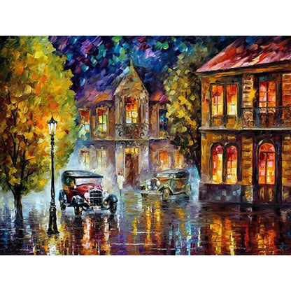 A Scene Of City - DIY Painting By Numbers Kit