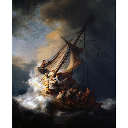 The Storm on the Sea of Galilee - Rembrandt DIY Painting By Numbers Kit