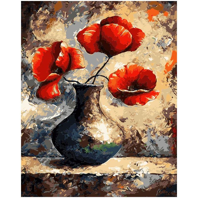 Palette Knife Flower - DIY Painting By Numbers Kit