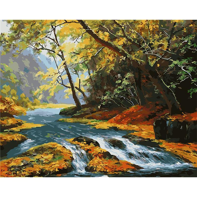 Little Clear Stream - DIY Painting By Numbers Kit