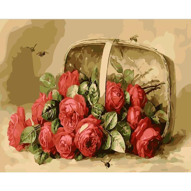 Fallen Roses - DIY Painting By Numbers Kit