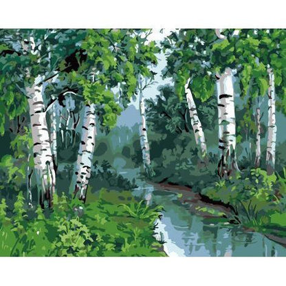 Dense Trees - DIY Painting By Numbers Kit