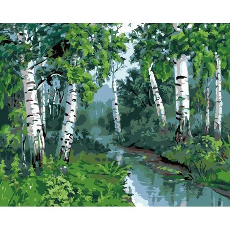 Dense Trees - DIY Painting By Numbers Kit