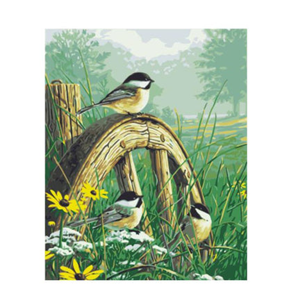 Birds On A Wheel - DIY Painting By Numbers Kit