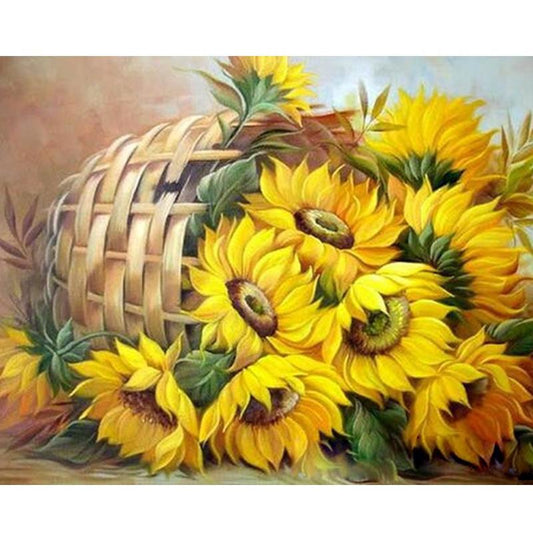 Fallen Flower Basket - DIY Painting By Numbers Kits