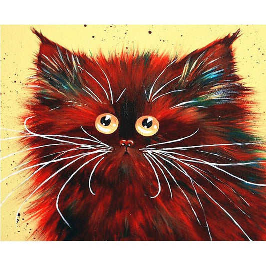 Red Cat - DIY Painting By Numbers Kits