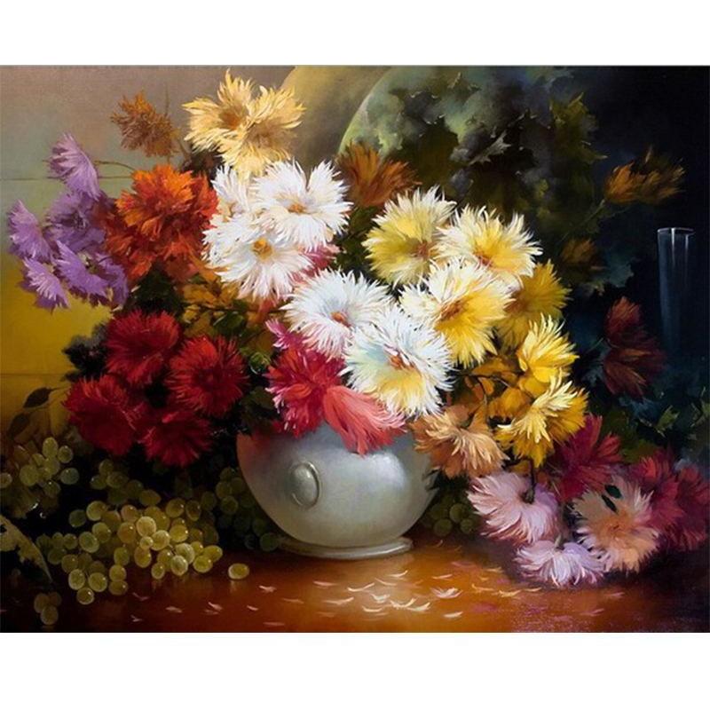 Resplendent Flowers - DIY Painting By Numbers Kit