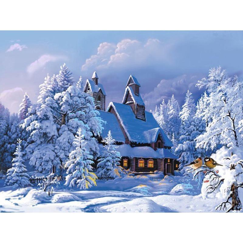 Snowy Day - DIY Painting By Numbers Kits – Paint Number Shop