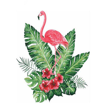 Flamingo Hibiscus - DIY Painting By Numbers Kit