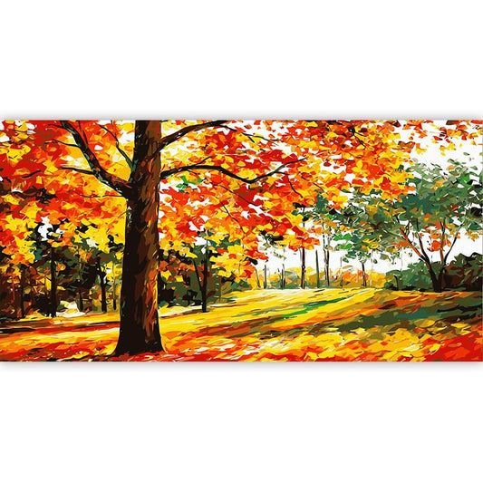 Red & Yellow Leaves - DIY Painting By Numbers Kit