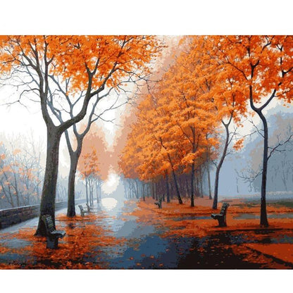 Autumn Roads - DIY Painting By Numbers Kits