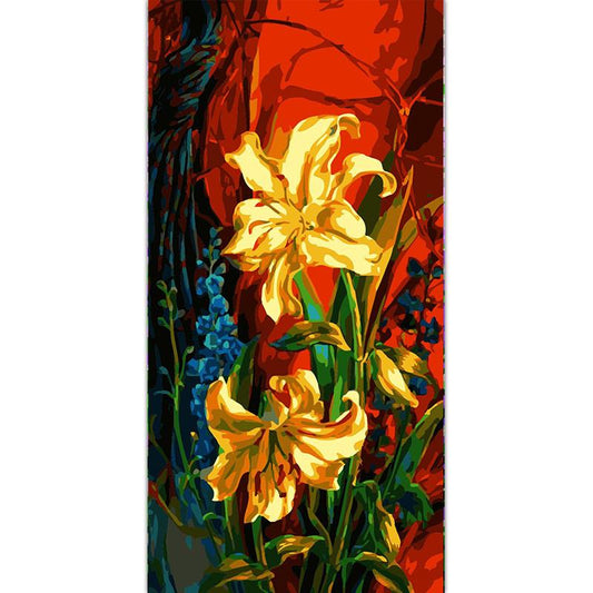 Golden Flowers - DIY Painting By Numbers Kit